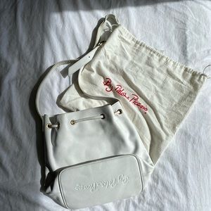 Paloma Piascco White Bucket Satchel (Vintage)